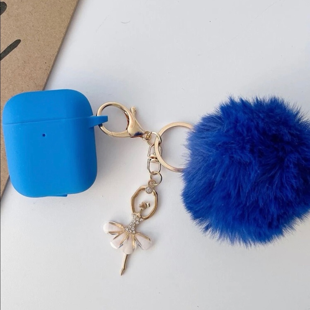Pom Pom Keychain AirPod Case